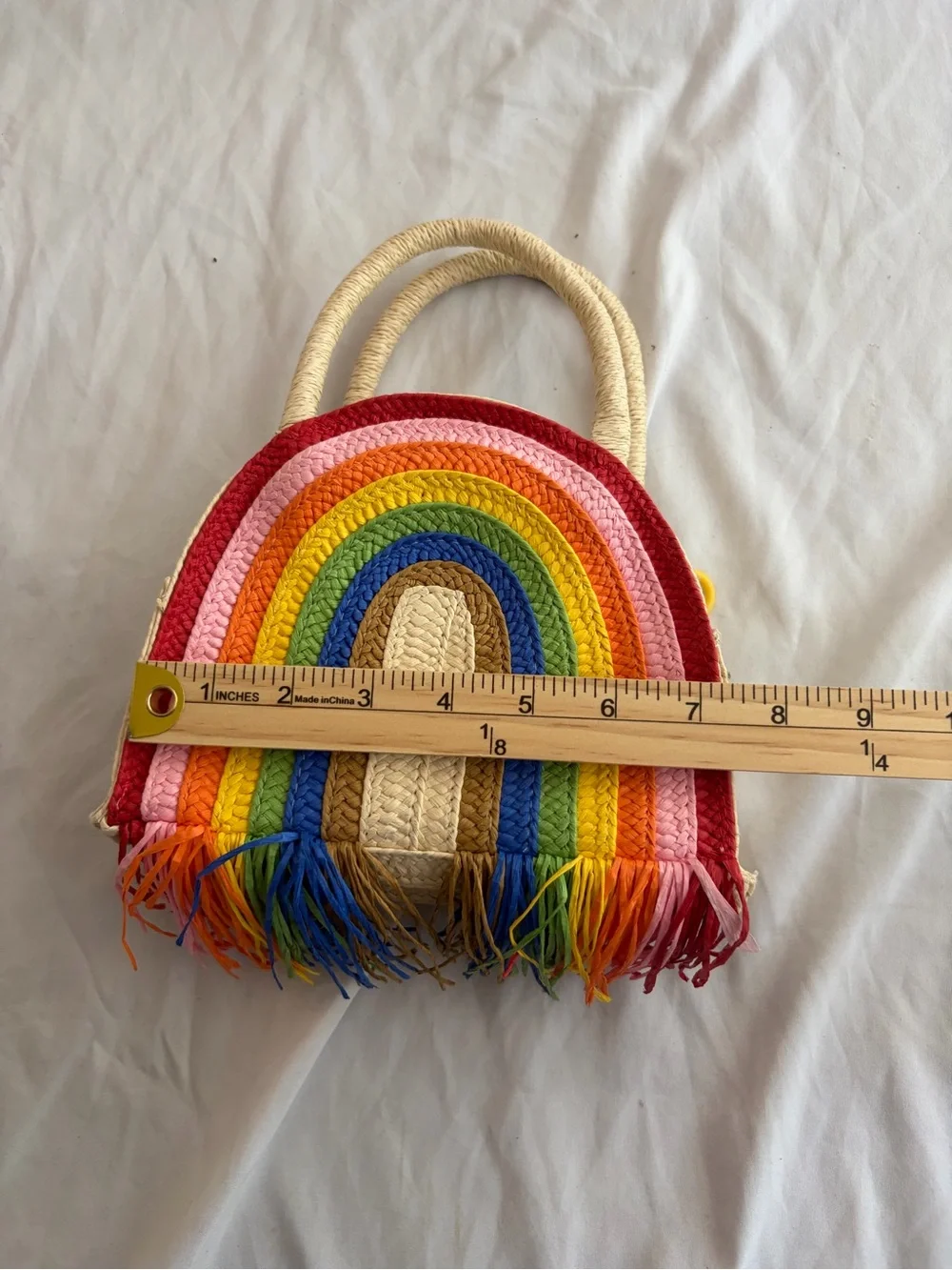 Straw Rainbow Crossbody Bag – 7